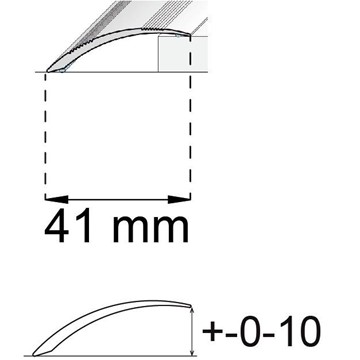 Habo NIVÅLIST SA48 GRÅ EK 1000MM SB