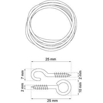 Habo GARDINSPIRAL 1842-5 5M