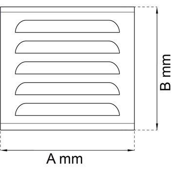 Habo VENTILGALLER 32 EFZ 150X150 MM