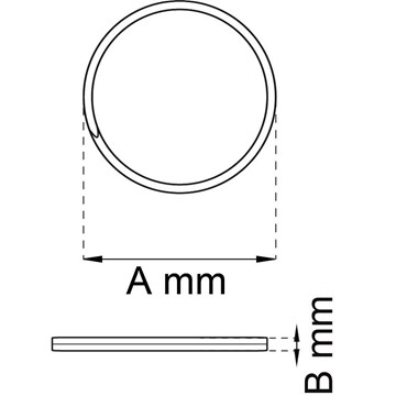 Habo NYCKELRING 1269 NICKEL D25+30MM 4ST