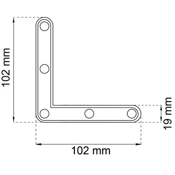 Habo HÖRNJÄRN 1154 EFZ 102X102 MM