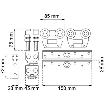 Habo BESLAGSSATS K-300 KG