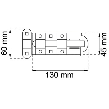 Habo SKJUTREGEL 5210 GALV SB