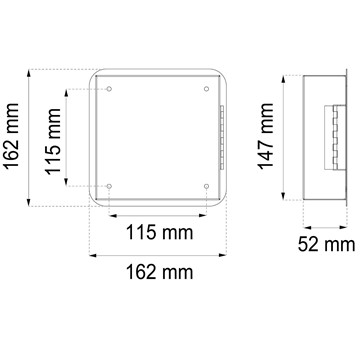 Habo NYCKELSKÅP NEST VIT 162X162MM