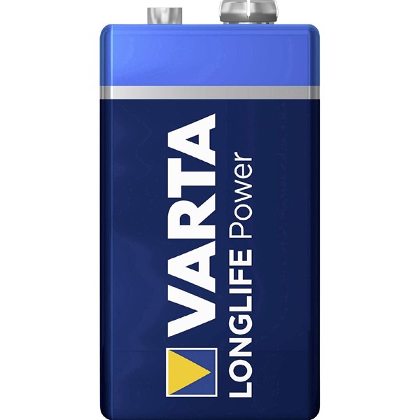 VARTA BATTERI VARTA LONGLIFE POWER ALKALISKT 6LR61/4922 E 9V