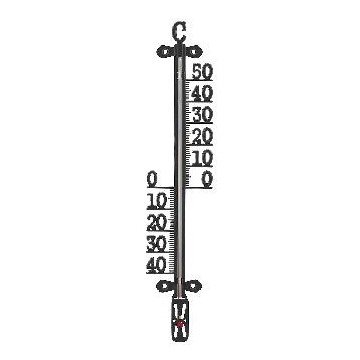 Cofa TERMOMETER INNE/UTE PLAST SVART 290X60MM