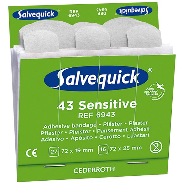 Salvequick PLÅSTER SENSITIVE 6943 SALVEQUICK