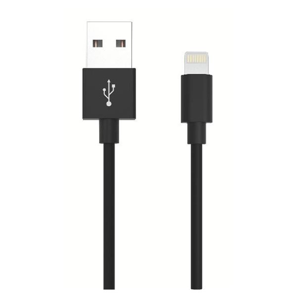 Ansmann LADDKABEL USB A LIGHTNING 1.2M SVART