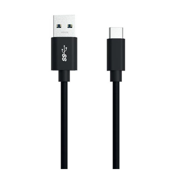 Ansmann LADDKABEL USB A USB C 2M SVART