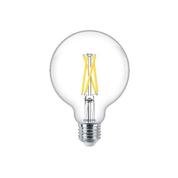 Philips LED GLOB FIL 60W E27 VARMVIT DIMBAR