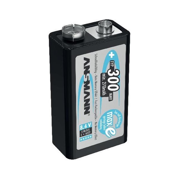 Ansmann BATTERI 9V 250MAH LADDBAR 1-PACK