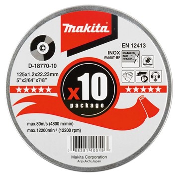 Makita KAPSKIVA 125X1,2MM 10ST