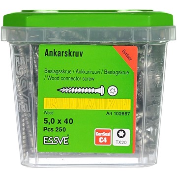 ESSVE ANKARSKRUV 5,0X40 MM CS