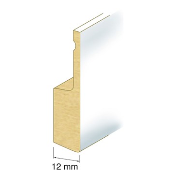 Duri GOLVSOCKEL KANAL-LIST VIT 12X56 MM 240 CM