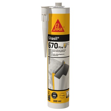 Sika BRANDSKYDDSSILIKON SIKASIL-670 300 ML